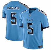 Men & Women & Youth Tennessee Titans #5 Elic Ayomanor Blue 2025 Draft F.U.S.E. Vapor Limited Stitched Jersey,baseball caps,new era cap wholesale,wholesale hats